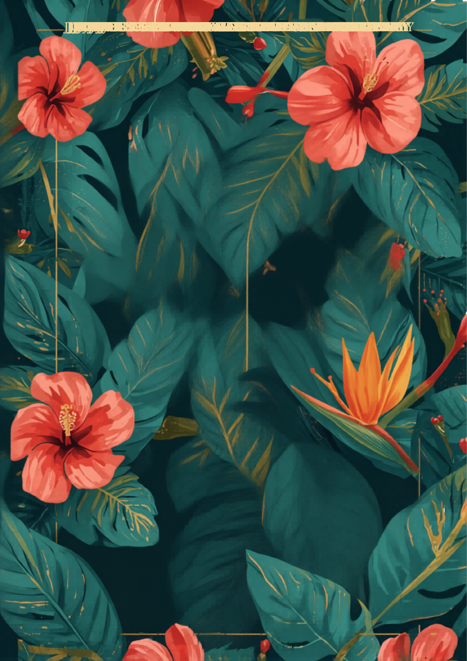 Joyful Botanical Portrait